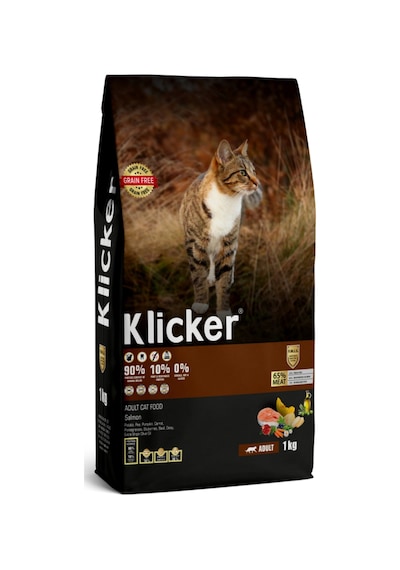 Klicker Somonlu Yetişkin Kedi Maması 1 Kg