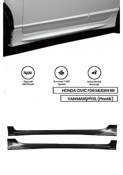 Honda Civic Fd6 Yan Marşpiyel Boyasız Plastik