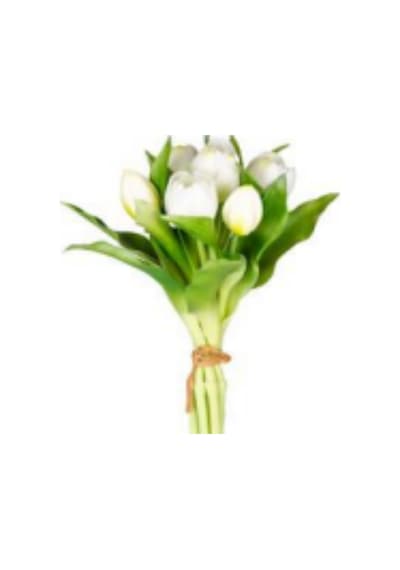 Yapay Çiçek Şakayık Buket 6 Dal Mavi-beyaz 30 Cm. Çok Renkli