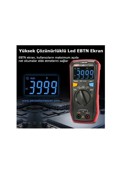 Unit Ut123 Led Ekran Otomatik Multimetre