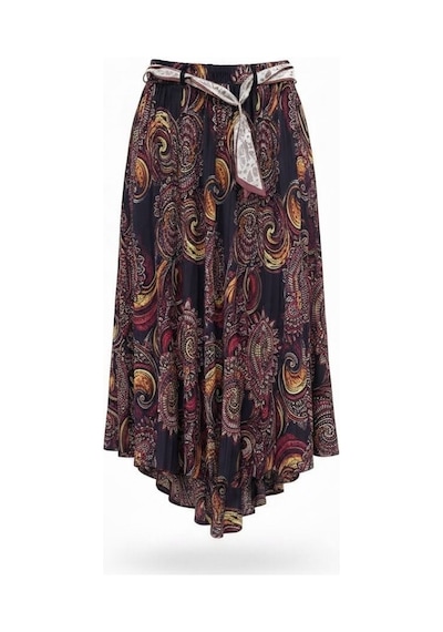 Eren Style Şifon Etek Boyu:90 Cm - 38-52 Siyah