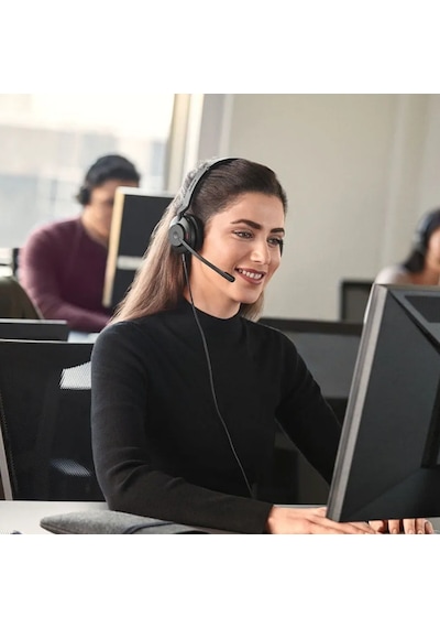 Jabra Evolve 2 30 Duo USB-C MS Kablolu Kulak Üstü Kulaklık