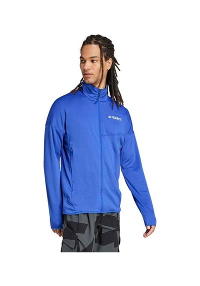 Adidas Xperior Climawarm Light Fleece Erkek Mavi Dik Yaka Ceket Mavi