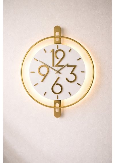 Pey Aksesuar Metal -çelik Gövde -ideal Boy 40x50cm - Metal Ledli Duvar Dekor M46-gold-beyaz-gold Mobilya Ma46-gold-siyah-gold
