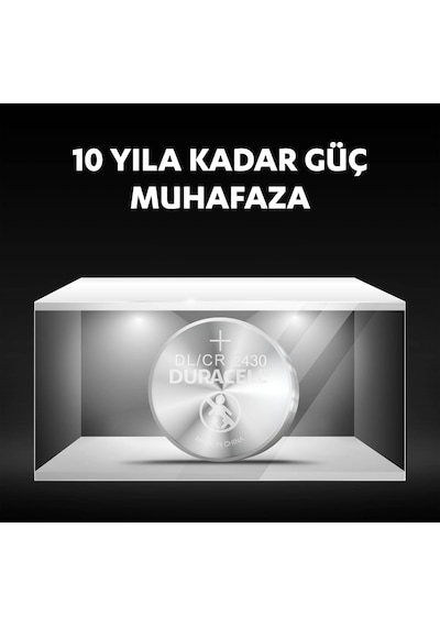 Duracell Özel 2430 Lityum Düğme Pil 3V (DL2430/CR2430)