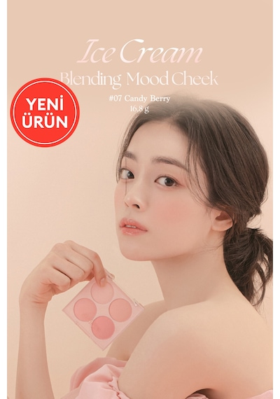 Dasique Karıştırılabilir Renk Tonlarına Sahip 4lü Allık Paleti Blending Mood Cheek 07 Candy Berry 07 Candy Berry
