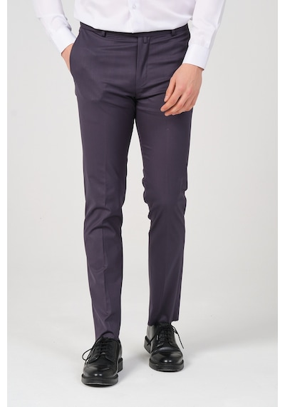 Slim Fit Erkek Kumaş Pantolon Füme