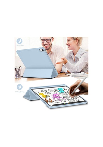 Apple Uyumlu iPad, Pro 11 1. Nesil 2018 Kılıf Kalem Bölmeli Smart Case A1