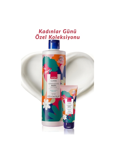 Avon Care Shimmering Gliserin İçeren Yasemin Kokulu Vücut Losyonu 400 ML + El Kremi 75 ML
