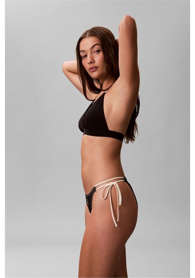 Calvin Klein Bej Kadın Bikini Üst Trıangle-15935 Whıte