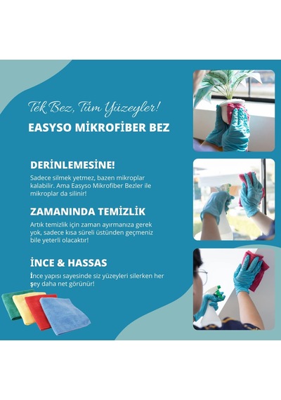 Tr Mutfak Bulaşık Bezleri, Bulaşıkları Temizlemek İçin Süper Emici Mikrofiber Temizlik Bezi, Mutfak, Banyo, Araba Genel