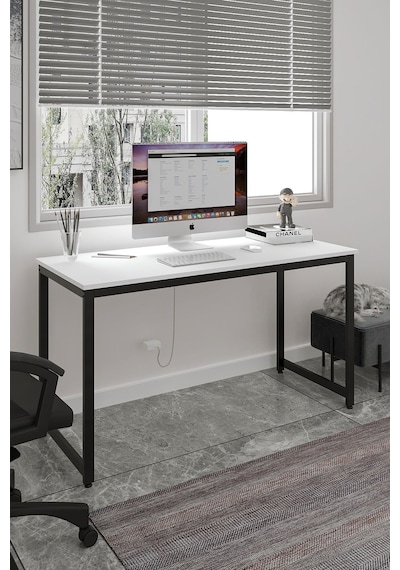 Çalışma Masası Bilgisayar Masası Ofis Masası 60 X 140 Cm - Beyaz