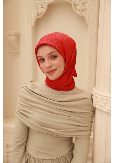 Silk Home Organik Eşarp 79015-31 Pembe, Kırmızı, Yeşil