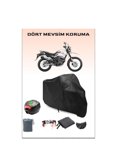 Siyah Hero X Pulse 200 Arka Çanta Uyumlu Motosiklet Branda,, Güvenli, Su Geçirmez Dayanıklı Kumaş