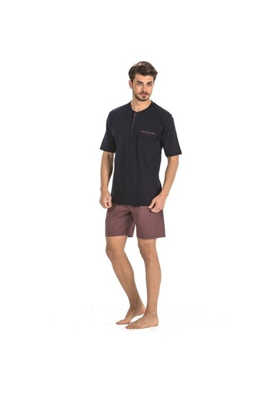 Pierre Cardin 5li Penye Robdöşambr Damat Pijama Set 5560 Bordo