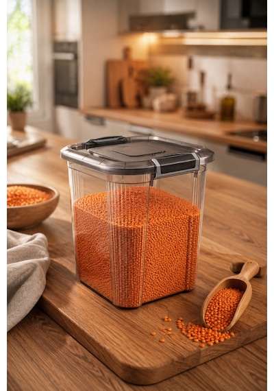 Porsima 9974 Royal Box 12 Litre Kare Hava Geçirmez Sızdırmaz Kapaklı Saklama Kabı Diğer