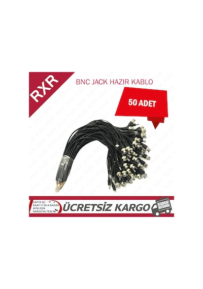 Bnc Jack Kazir Presli Kablo 50 Adet