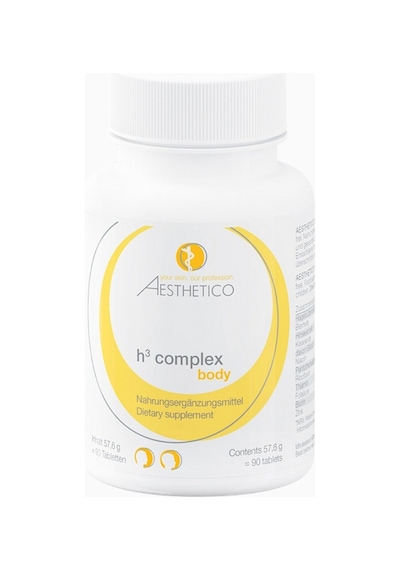Aesthetico H³ Complex Tabletten, Saç Ve Cilt Için Vitamin Takviyesi, Vegan İçerik