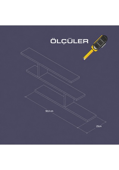 Minimalist Duvar Rafı Beyaz