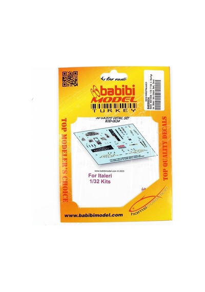 Babibi Bd3-0034 1/32 Ölçek, F-104 C Starfighter Italeri İçin Kokpit Seti, Dekal Çıkartma
