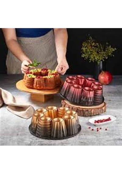Polo Chef Elissa Grnit Döküm Kek Kalıbı Çok Renkli
