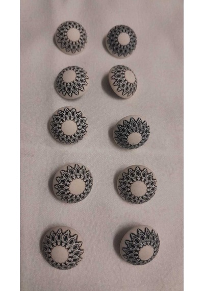 Polyester Düğme 24 Boy 15 Mm10 Adet