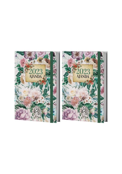 Halk Kitabevi Nostalji 2023 Ajanda, 128 Sayfa, Ciltli, 13.5x21cm 2li Paket Çok Renkli