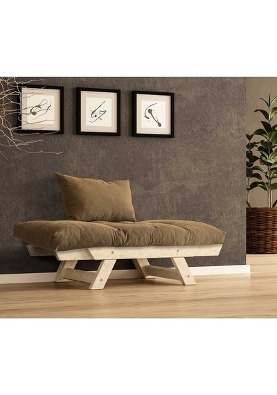 Woodesk Adalar Masif Natural-camel Renk Berjer Cpt8142-140 Camel