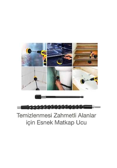 Zhltools 31 Parça Çok Amaçlı Ev Banyo Ve Araç Matkap Ucu Temizlik Seti