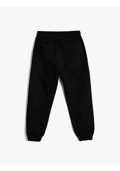 Koton Jogger Pantolon Cepli Pamuklu Beli Lastikli Siyah 5wkb40066tw Siyah Koton Jogger Pantolon Cepli Pamuklu Beli Lastikli Siyah 5wkb40066tw Siyah
