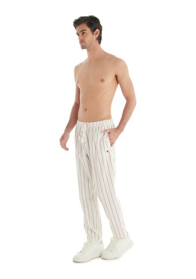 Blackspade Erkek Pantolon 40722 - Bordo Çizgili Bordo