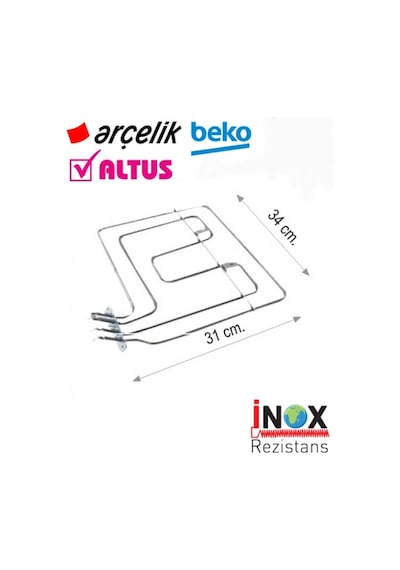 Arçelik-Beko-Altus Uyumlu 262900064 Fırın Rezistansı