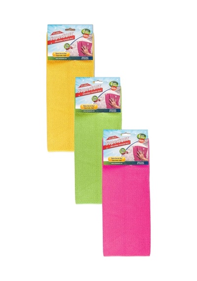 Supersoft Mikrofiber Temizlik Bezi 40x40 Cm, 3 Boyutlu Doku İz Bırakmayan Ultra Yumuşak Bez F280 Renkli