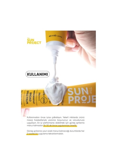 Görkito The Sun Project Yüksek Korumalı Güneş Kremi Spf50 40ml
