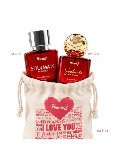 Homm Life Soulmate Kadın Erkek Parfüm Seti Kese Çanta Hediyeli Bergamot