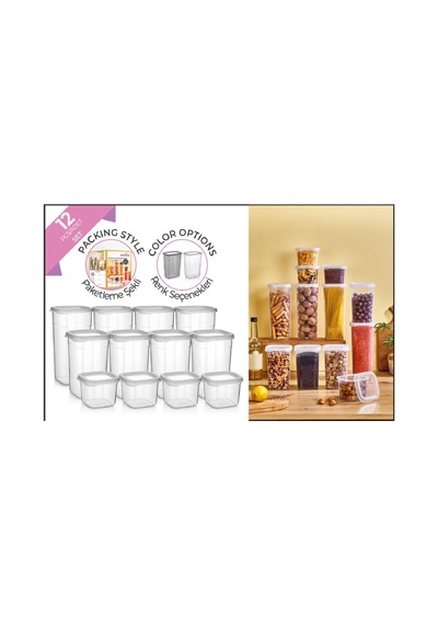 Royal Kare Saklama Kabı 12 Adet Set