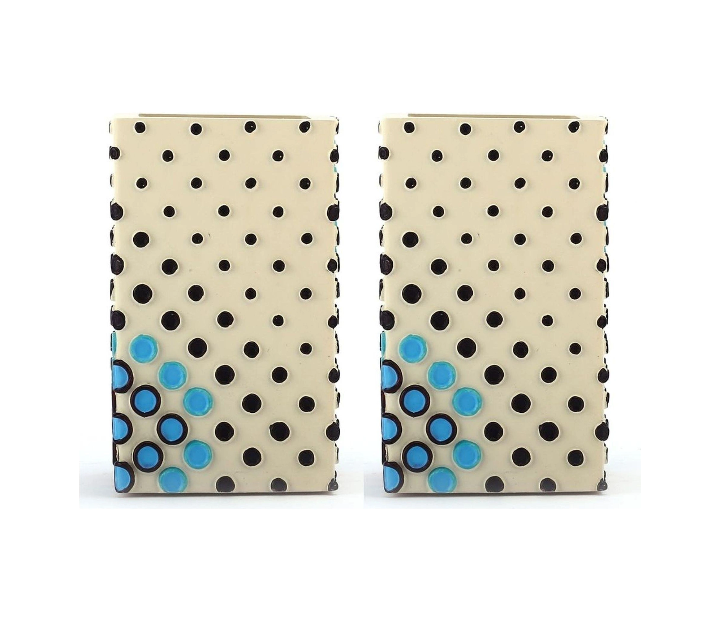 2 Adet Kalemlik Puanlı Model Ofis Gereci 6x6x10cm 200ml Çok Renkli