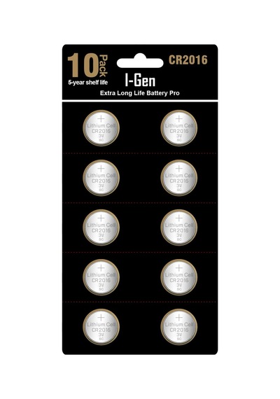 I-gen Cr2016 Pil 10&apos Lu Paket Lityum Düğme Pil 3v 2016