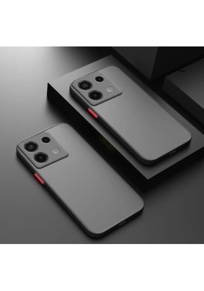 Ehr. Xiaomi Redmi Note 13 Pro 4g Uyumlu Kamera Korumalı Arkası Mat Sert Silikon Kılıf