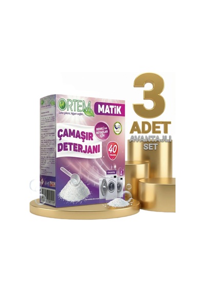 Ortem Çamaşır Toz Deterjan 3x2 Kg