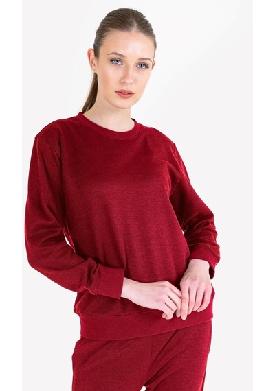 Lescon Kırmızı Kadın Sweatshirt 23n-2217 23n-2102-kırmızı Kırmızı