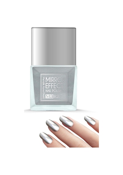 Metalik Ayna Efektli Oje Gümüş 15ml Diğer