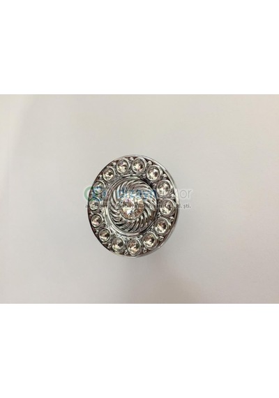 Swarovski Taşlı Tekli Midi Krom