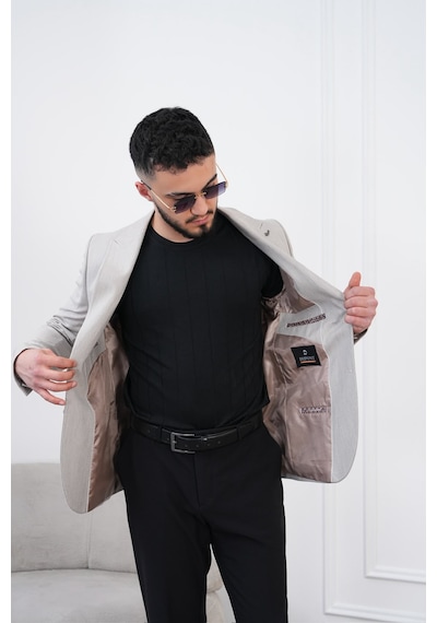 Dupont Classics Dupont Keten Slim Fit 6 Drop Sivri Yaka Çift Yırtmaçlı Erkek Blazer Ceket Metalik Dupont Classics Dupont Keten Slim Fit 6 Drop Sivri Yaka Çift Yırtmaçlı Erkek Blazer Ceket Metalik