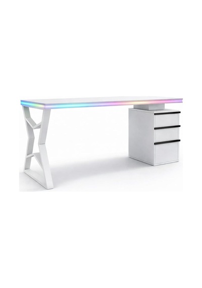 Bilgisayar Masası + Rgb Led 170 77 65 Cm Kumandalı Ve Telefon Kontrollü Çok Renkli