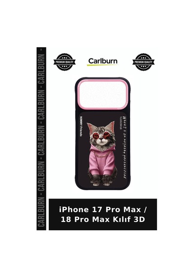 İphone 17 Pro Max / 18 Pro Max Kılıf 3d Zincirli Telefon Kapağı Zincir Detaylı çok renkli