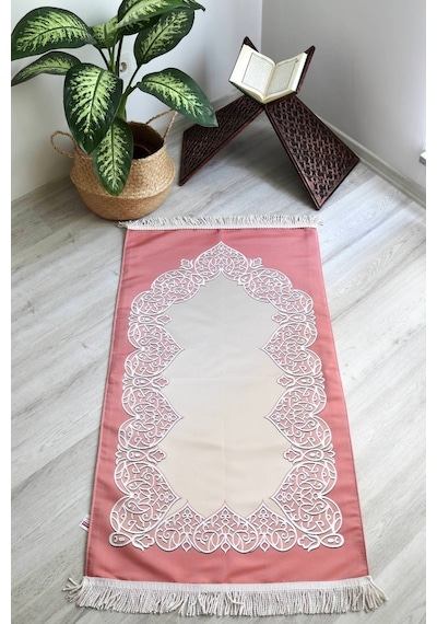 Astarlı Lüks Çeyizlik Seccade S1022 Pembe Pembe
