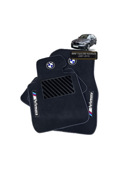 Oto Halı Paspas Bmw 1 Serisi E82 2007-2013 Hatchback Uyumlu Mperformance Sport Kaymaz & Şık Tasarım - Tasarım 13