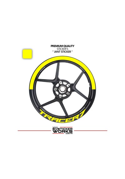 Yamaha Tracer 7 Jant Şeridi Yarım Jant Kaplama & Tracer 7 Yazı Sticker Seti 76562471