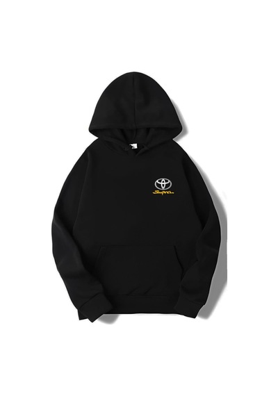 Brz Collection Unisex Oversize Toyota Supra Mk4 Hoodie-siyah Siyah